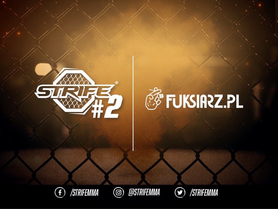Grafika przedstawia logo Fuksiarz.pl i STIFE MMA.